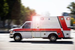 Blurred,Motion,Action,View,Of,An,Ambulance,Responding,To,The